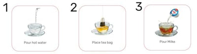 D'LECTA Milke, No Preservatives (100 Cups of 10g Each)