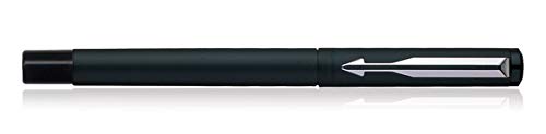 Parker Vector Matte Black Chrome Trim Fountain Pen - Black Ink, Pack Of 1