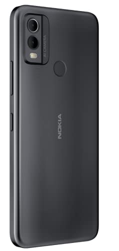 Nokia C22 | 3-Day Battery Life | 4GB RAM (2GB RAM + 2GB Virtual RAM) | 13 MP Dual Rear AI Camera with Night & Portrait Mode | IP52 | Charcoal