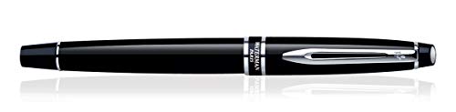 Waterman Expert Black Chrome Trim Roller Ball Pen