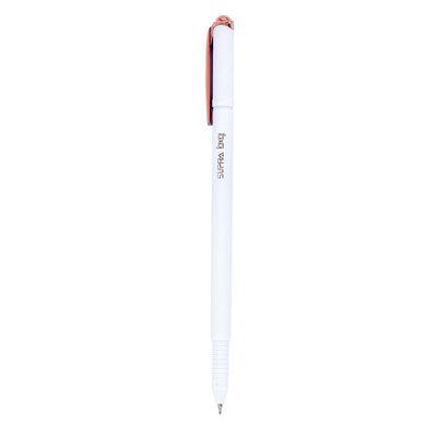 Supra B&G 0.7mm Rose Gold Ball Point Pen Jar Pack | Stylish White Body With Rose Gold Clip | Long Lasting Smooth Refillable Pen | Extended Writing Lengths With Lesser Pressure | Blue Ink, Pack Of 50