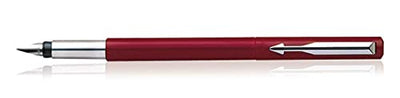 Parker Vector Standard Chrome Trim Fountain Pen - Blue Ink, Pack Of 1
