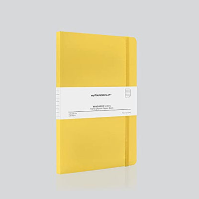 Mypaperclip Executive Series Notebook, 240 Pages A5 (148 X 210 mm, 5.83 X 8.27 In.) Esp240A5-R Yellow