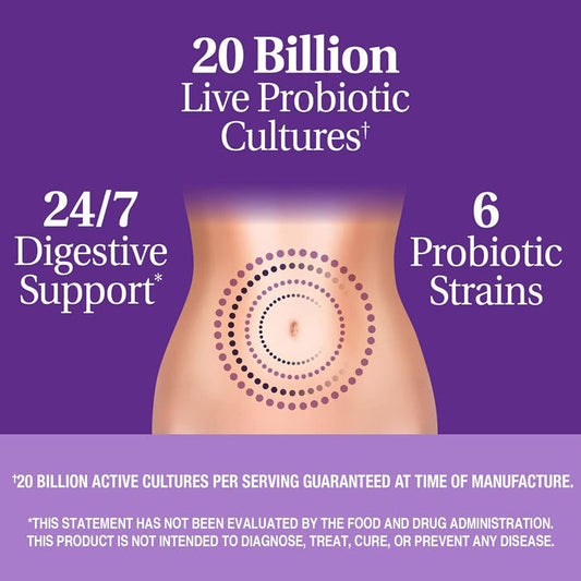 Advanced Probiotic Capsules Digestive and Immune Health 60/Bottle