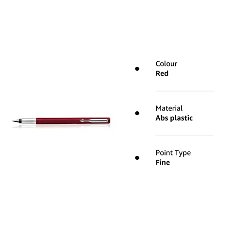 Parker Vector Standard Chrome Trim Fountain Pen - Blue Ink, Pack Of 1