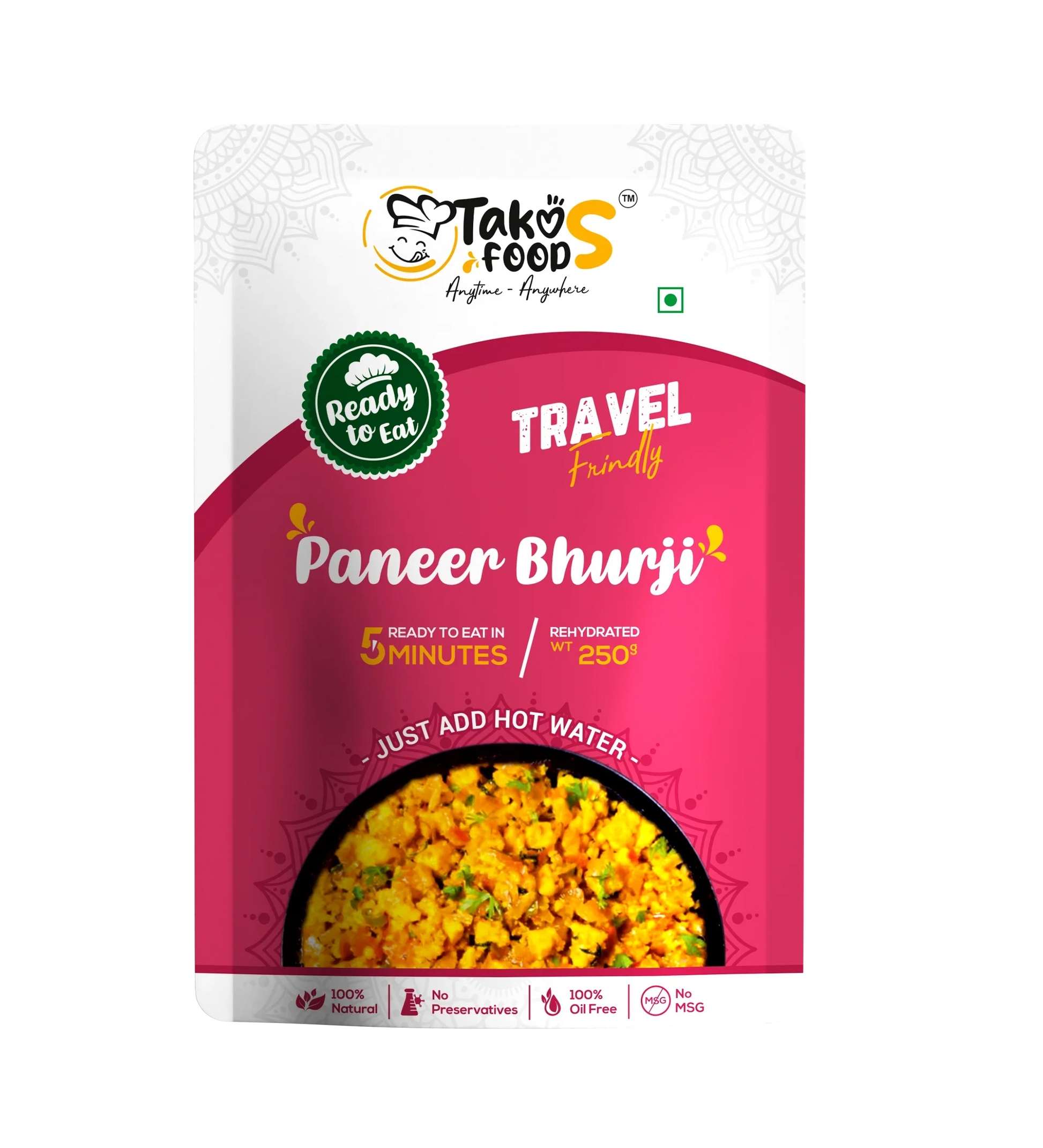 Takos Food Paneer Bhurji | Ready To Eat 250 gms