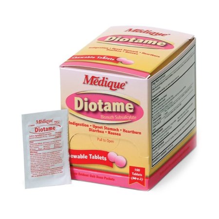 Diotame Bismuth Packets Unit Dose 100 Tablets (50 x 2 Packs (100 Total)
