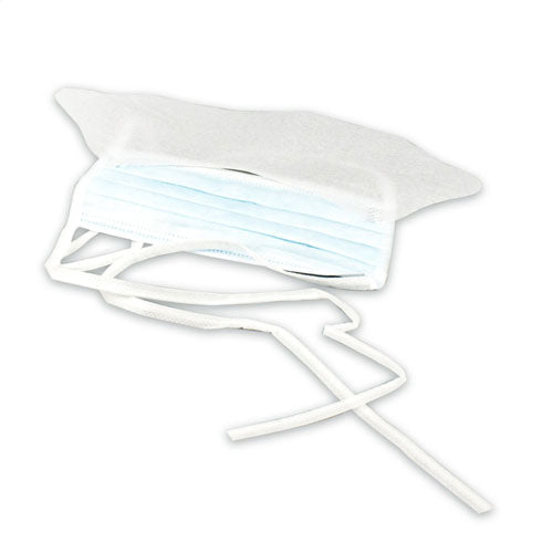 Surgical Face Mask with Ties & Plastic Shield Blue, 50/box