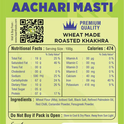 Kaant Foods Aachari Masti Khakhra | 200 gms