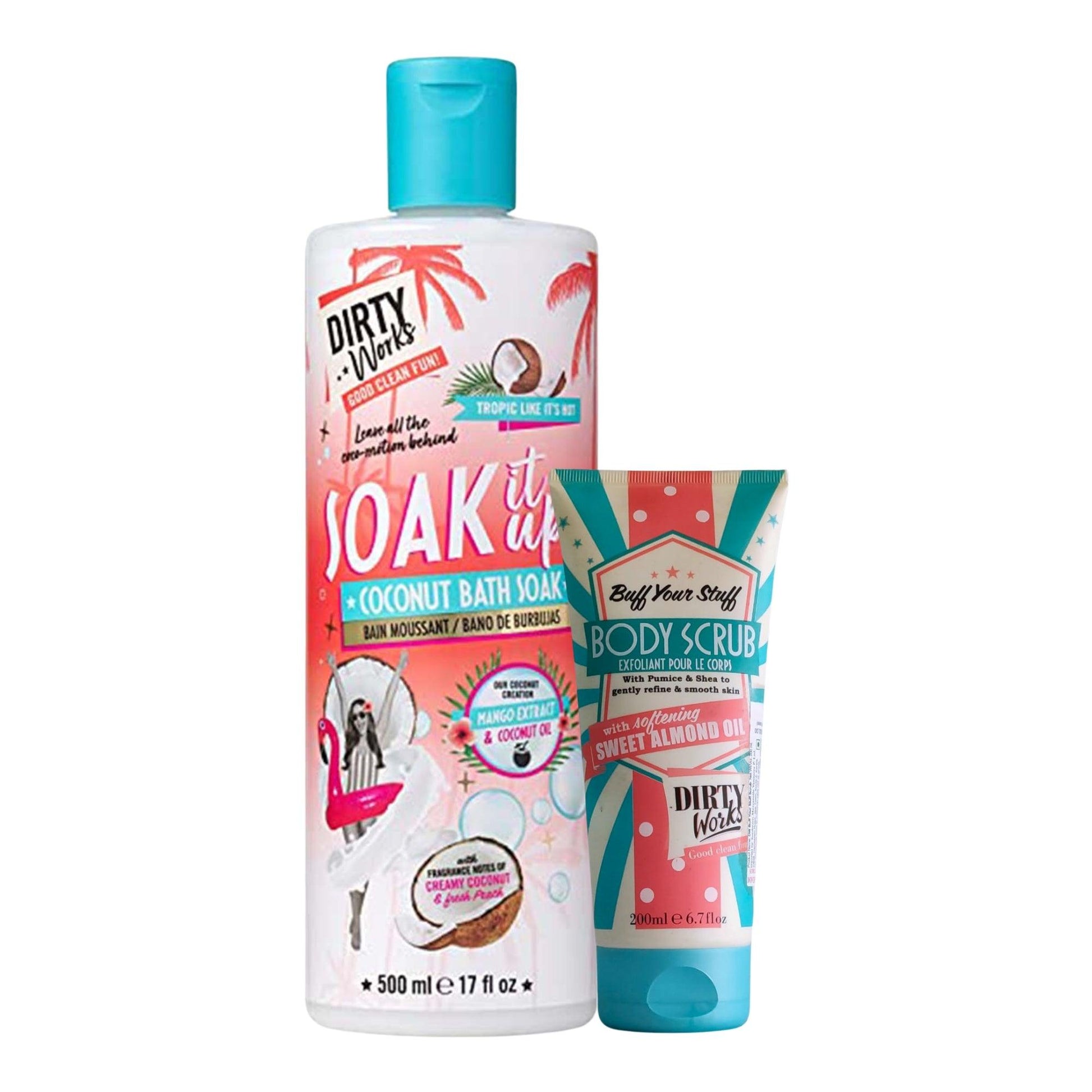 Soak It Up Coconut Bath Soak And Buff Your Stuff Scrub