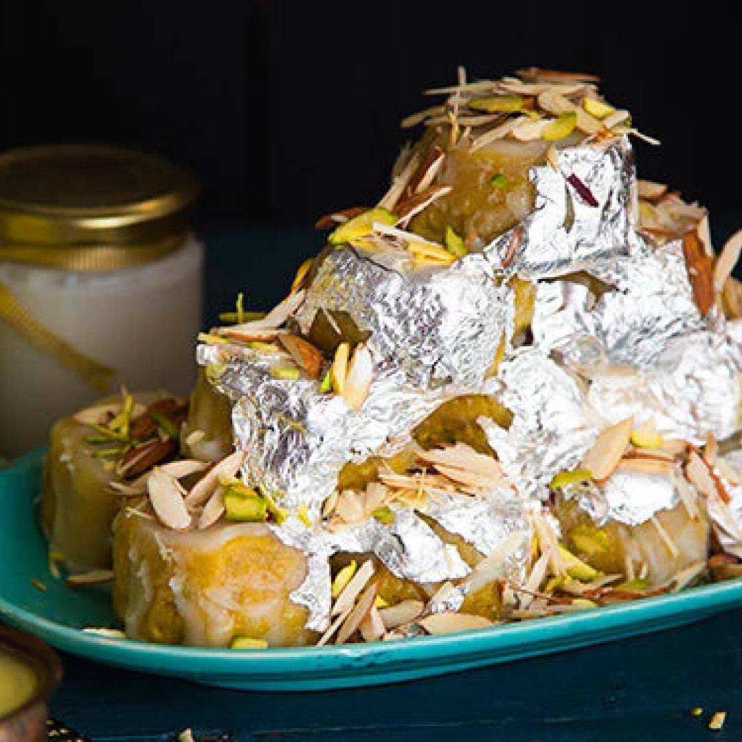 24 Carats Mithai Magic Kesar Pista Badam Ghari - 500 gms