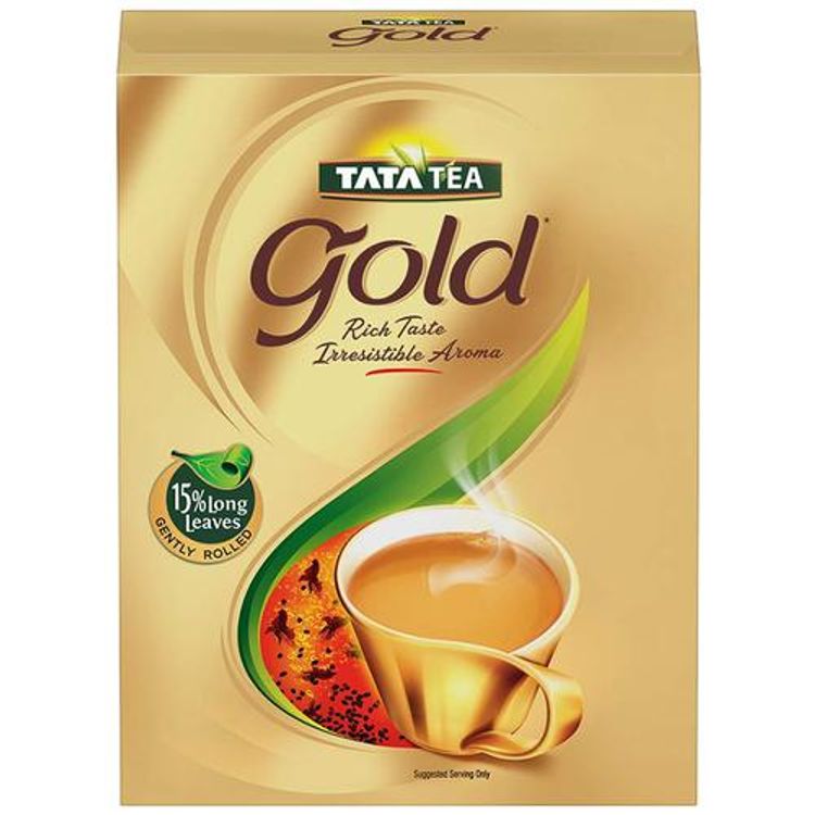 Tata Tea Gold Assam Teas With Gently Rolled Aromatic Long Leaves, Rich, 500g