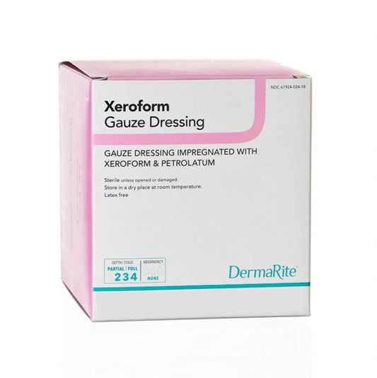 Xeroform Petrolatum Gauze, 2" x 2", Sterile, 25/bx
