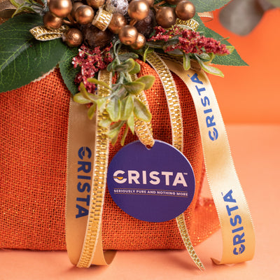 CRISTA Earthy Spice Potli - Orange| Pack of 4| Diwali Gift| Pure Spice Gifting: 375 gms