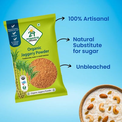 24 Mantra Organic Jaggery Powder - 500 gms