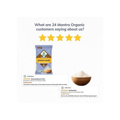 24 Mantra Organic Jowar Flour - 500 gms