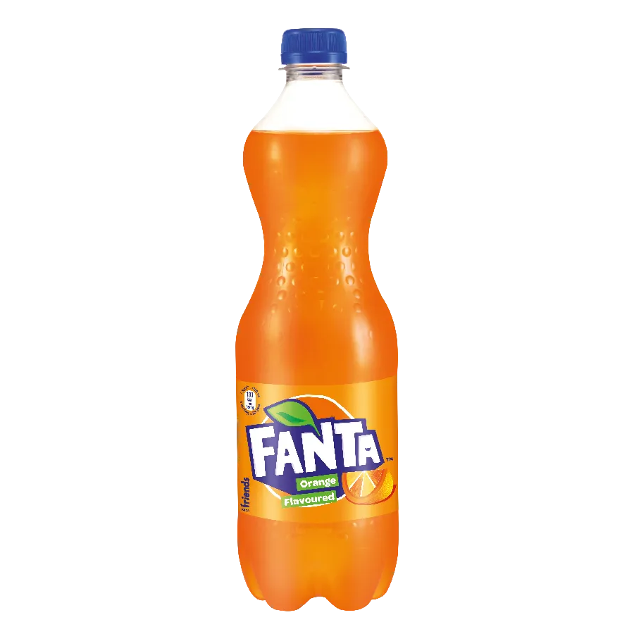 Fanta Soft Drink - Orange Flavoured, 750 ml PET Bottle