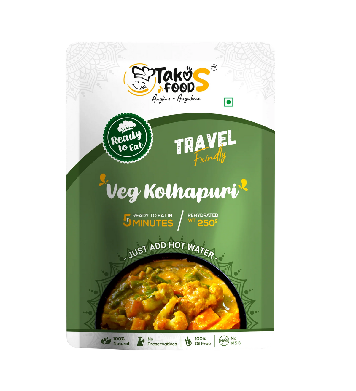 Takos Food Veg Kolhapuri | Ready To Eat 250 gms