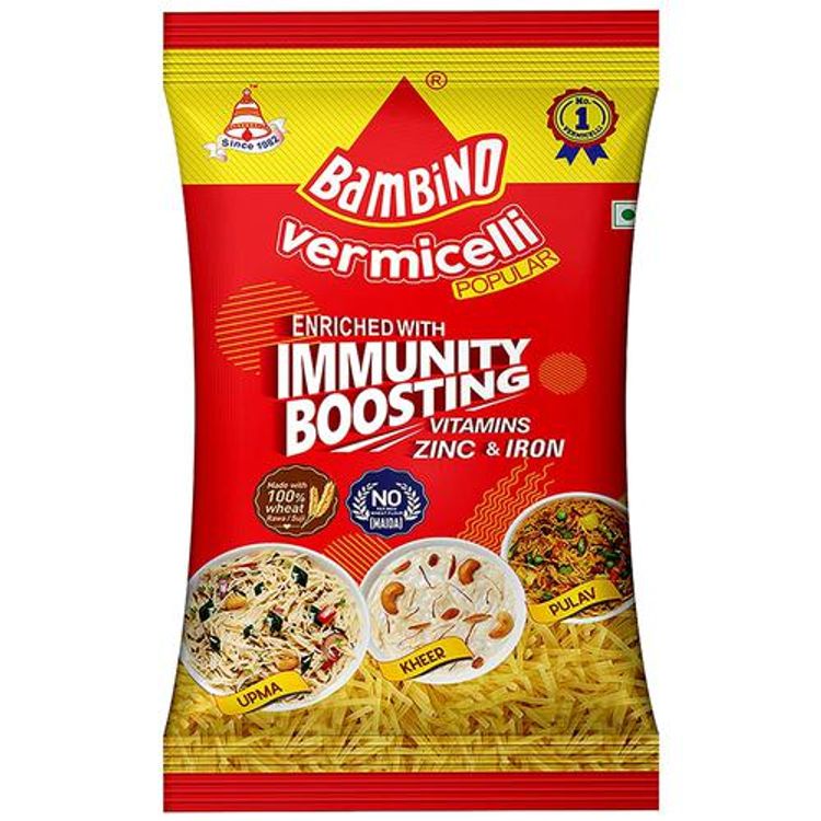Bambino Vermicelli - Enriched With Immunity Boosting Vitamins, Zinc & Iron, 150 g
