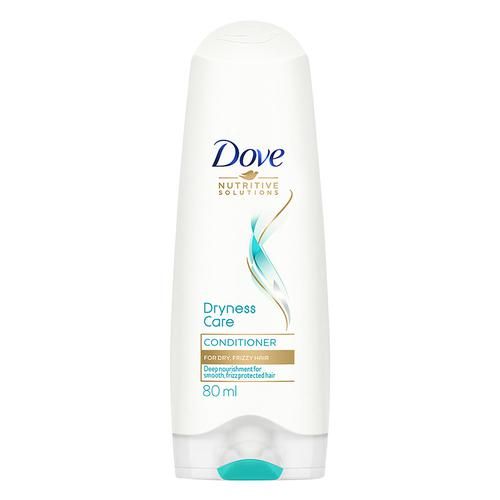 Dove Dryness Care Hair Conditioner - For Dry & Frizzy Hair, Restores Smoothness, 80 ml