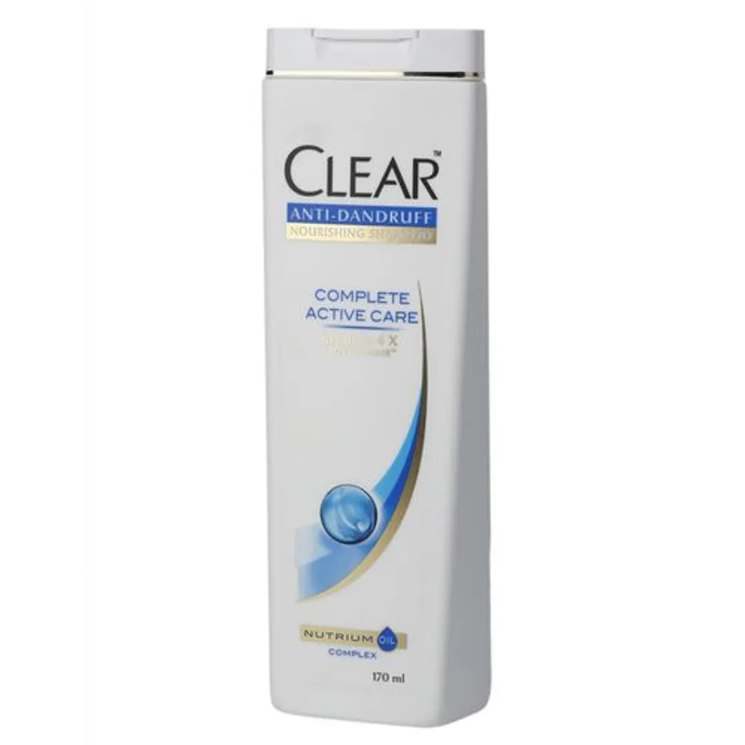 4x Clear Complete Active Care Anti-Dandruff Nourishing Shampoo , Pack of 4 - (170 ml each)