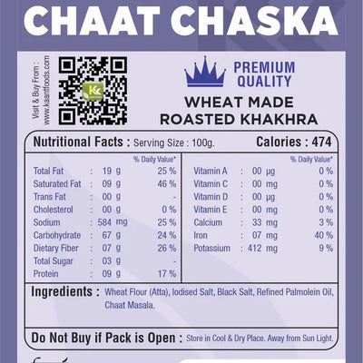 Kaant Foods Chaat Chaska Khakhra | 200 gms