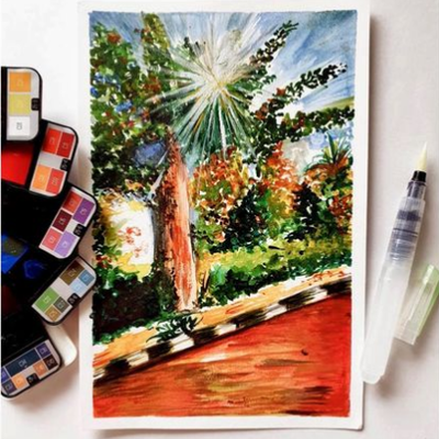 Brustro Artists ’ Watercolour Pan (Set of 42 Colours)
