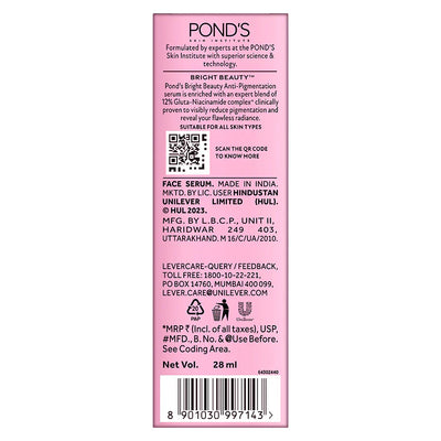 Pond's Anti-Pigmentation Serum With 12% Gluta-Niacinamide | 28 ML