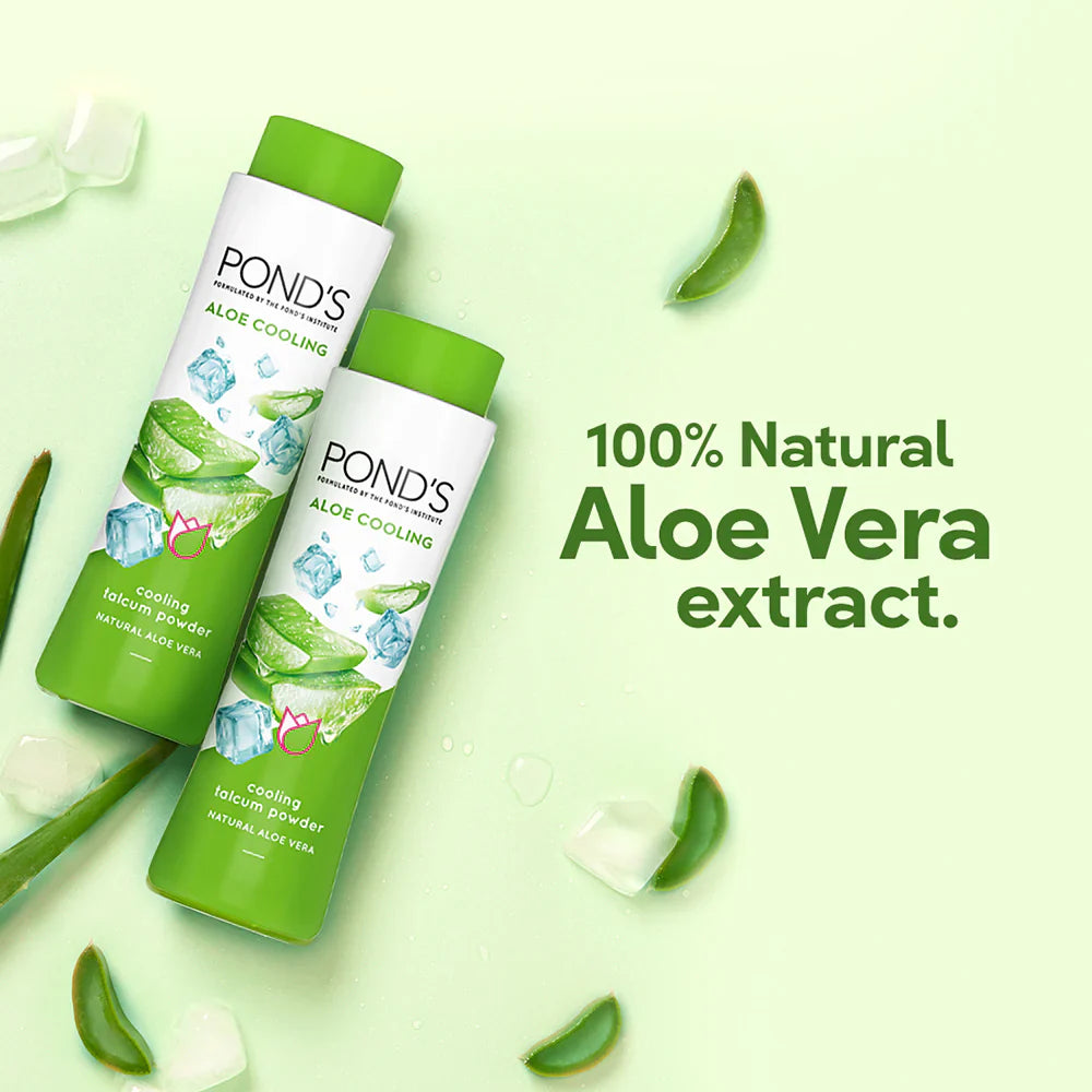 Pond's Aloe Cooling Talc Powder - 300 gm