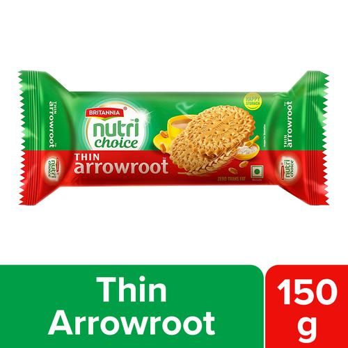 Britannia Nutrichoice Thin Arrowroot Biscuits, 150 g
