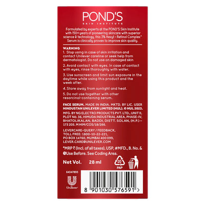 Pond's Youthful Miracle Hexyl Retinol, Renew & Repair Serum - 28 ml