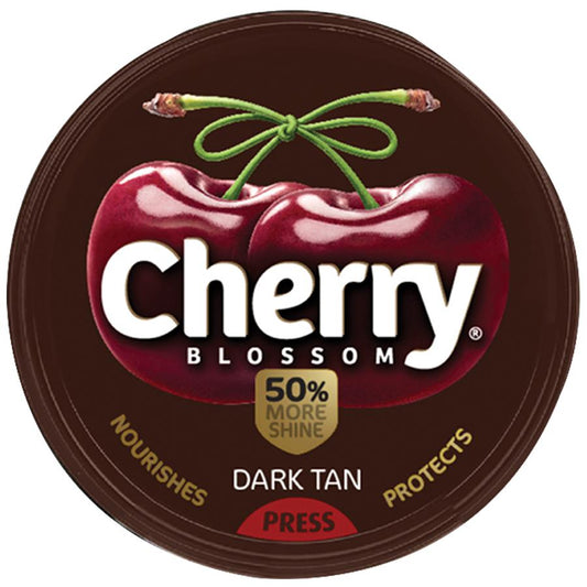 Cherry Blossom Wax Shoe Polish - Dark Tan, 15 gm