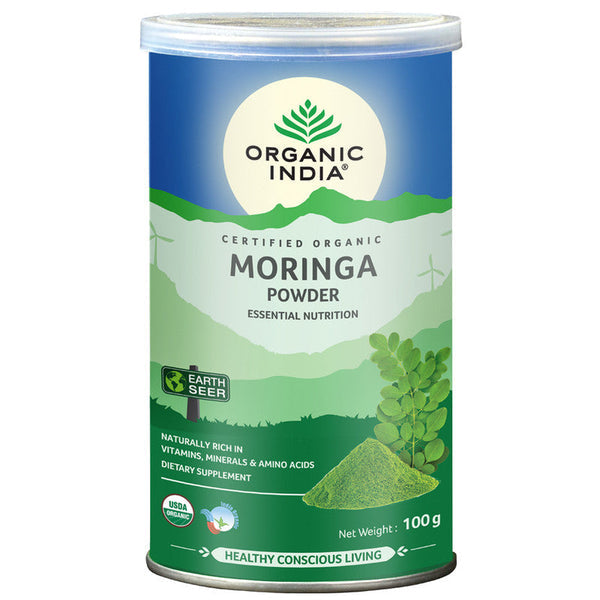 Organic India Moringa Powder 100g Can