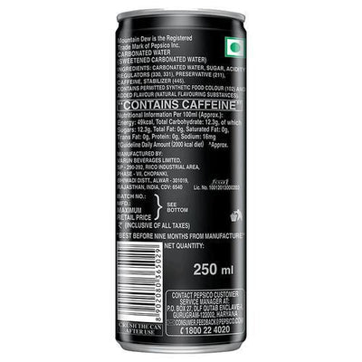 Mountain Dew Soft Drink, 330 ml Can