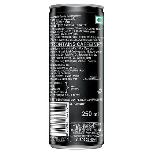 Mountain Dew Soft Drink, 330 ml Can