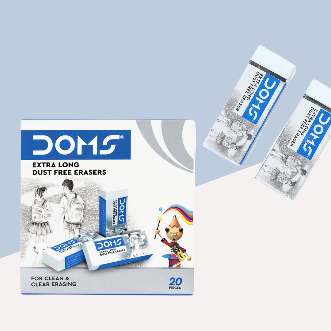 Doms Extra Long Dust Free Eraser ( Set Of 5 )