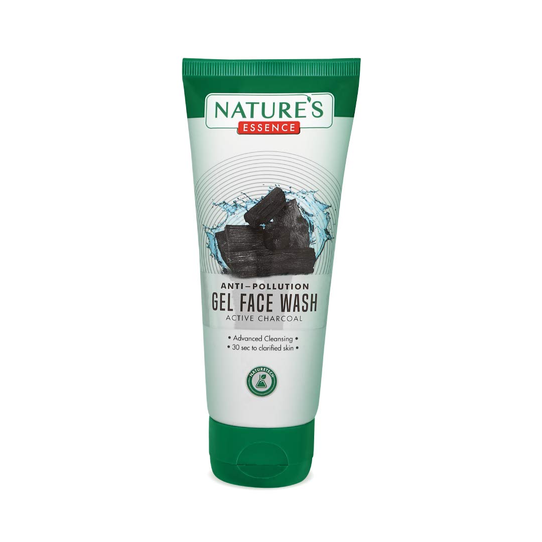 Nature's Essence Anti-Pollution Gel Face Wash - Active Charcoal