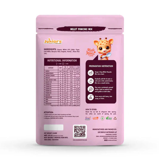 Junior's Nutrition Millet Pancake For Young Kids (1+ Years) | 400 gms
