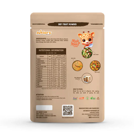 Junior's Nutrition Dry Fruit Powder For Young Kids (9+ Months) | 500 gms