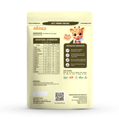 Junior's Nutrition Oats Banana Pancake For Young Kids (1+ Years) | 400 gms