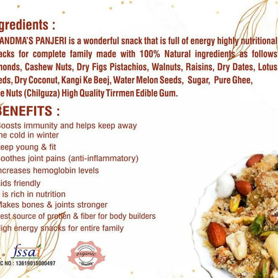 Healthy Living Grandma’s Traditional Panjeri