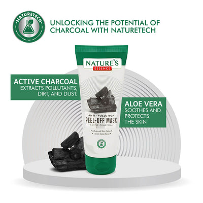 Nature's Essence Anti-Pollution Peel off Mask Active Charcoal - 50 gm
