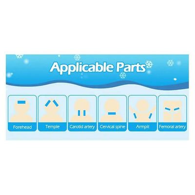 AHC Baby & Kids Cooling Gel Patch For Fever Colour changing Patch - 4 Pcs