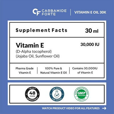 Carbamide Forte Vitamin E Oil 30000IU With 100% Natural Vitamin E