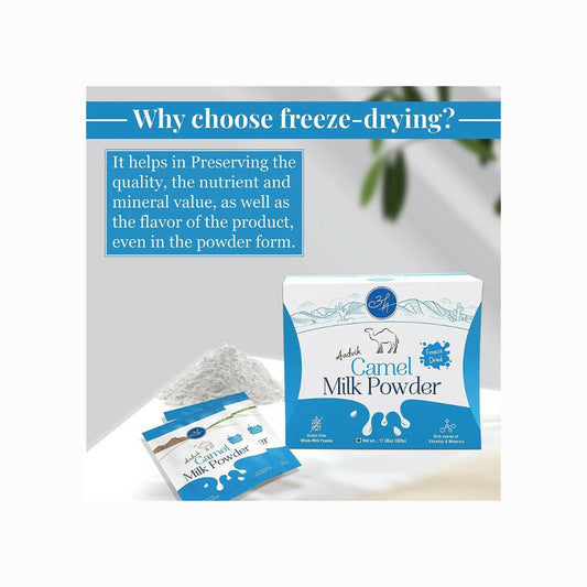 Aadvik Camel Milk Powder Freeze-Dried Sachets (20 g Each)