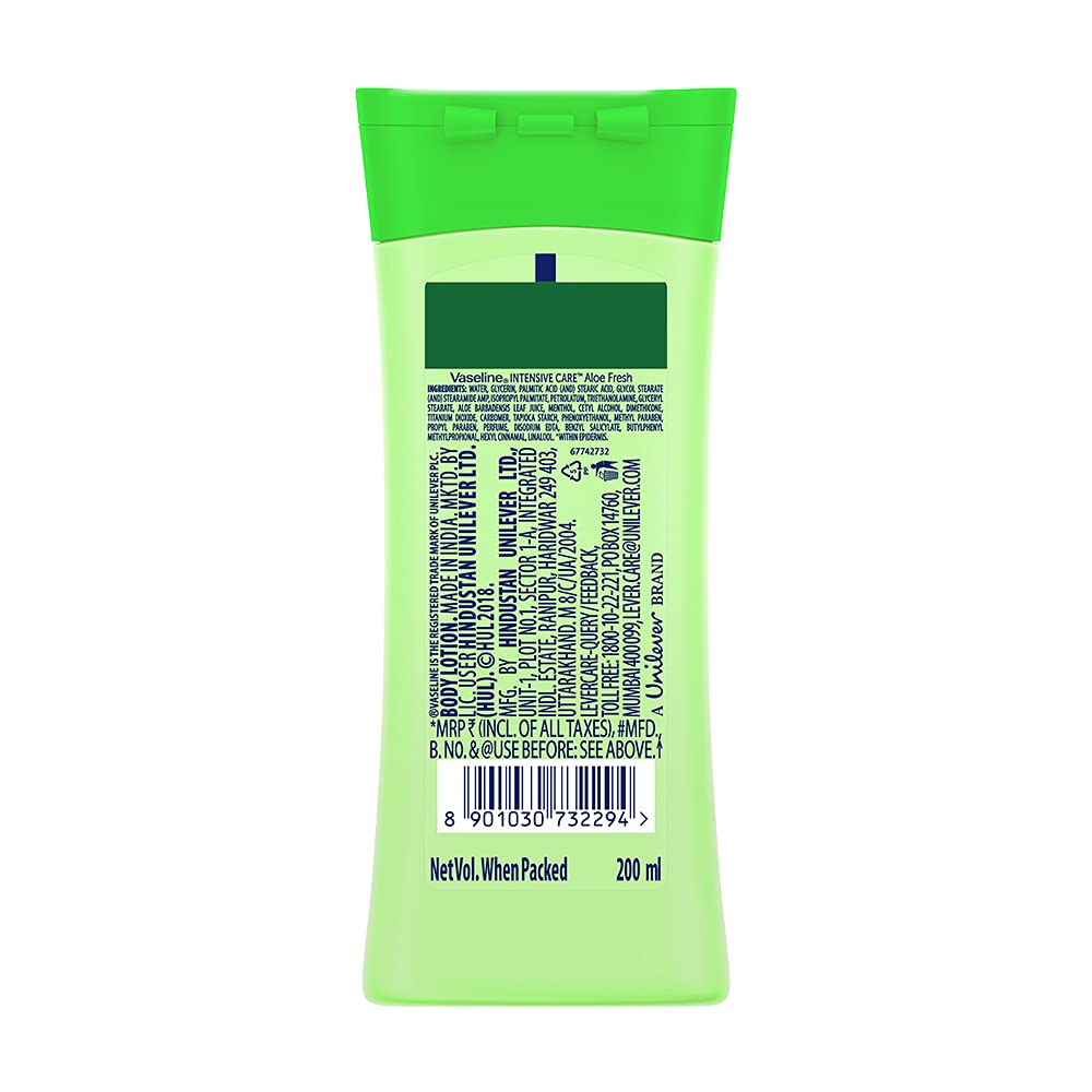 Vaseline Moisturiser Intensive Care Aloe Fresh
