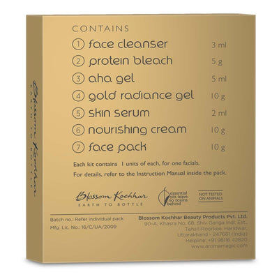 Aroma Magic Gold Facial Kit (Single Use) (35 gm + 10 ml)
