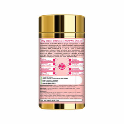 Multi Vita (Multivitamins) - Women and Bone Improves Energy level, Better Skin Density