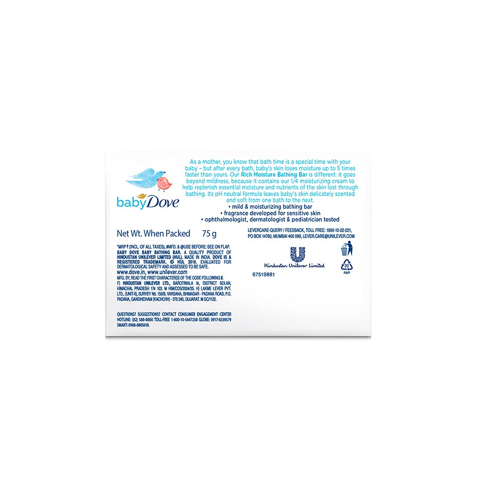 Dove Baby Rich Moisture Bathing Bar (Soap)