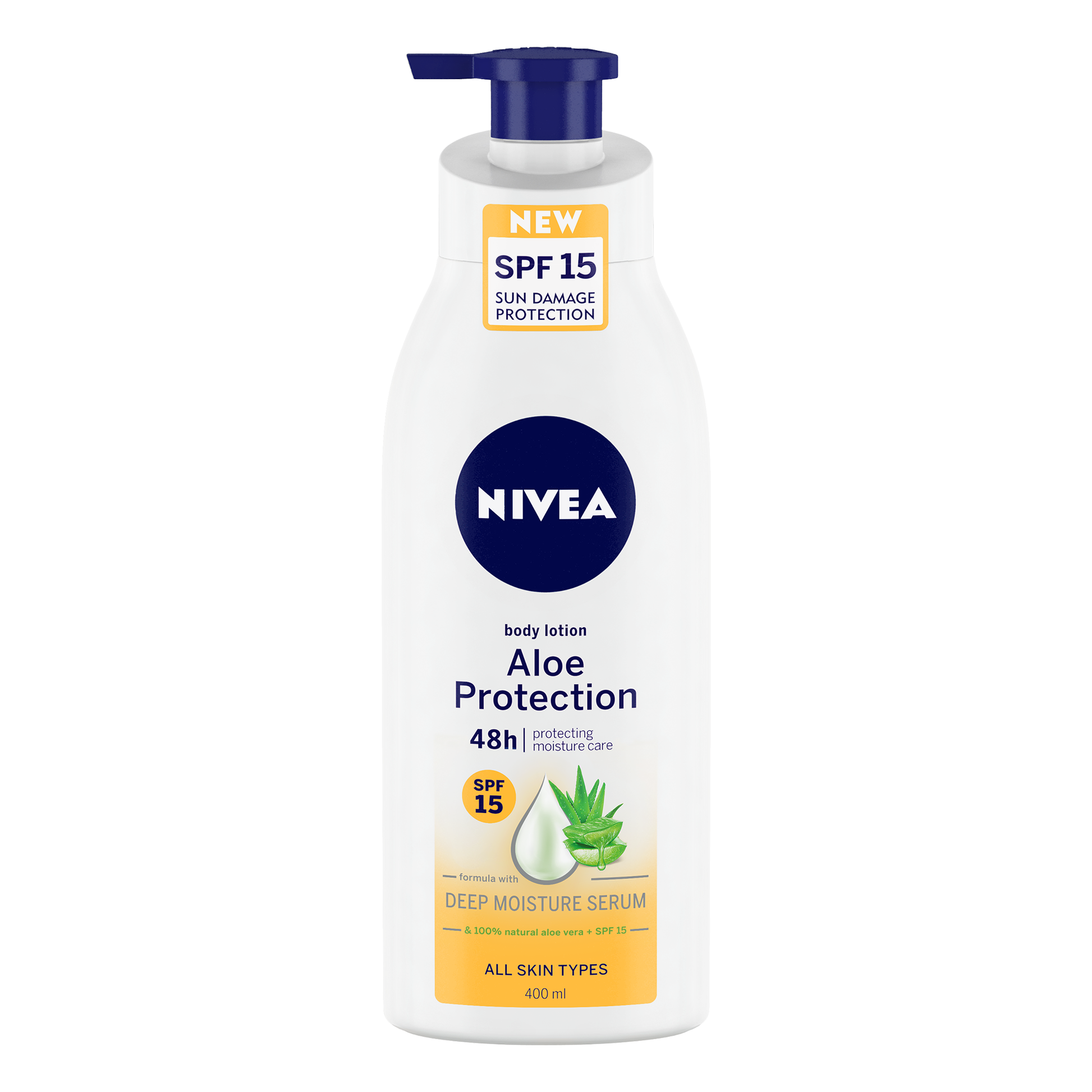 Nivea Body Lotion - Aloe Protection SPF 15, for Daily Sun Protection
